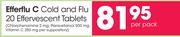Efferflu C Cold & Flu 20 Effervescent Tablets-Per Pack