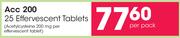 Acc 200 25 Effervescent Tablets-Per Pack