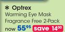 Optrex Warming Eye Mask Fragrance Free 2 Pack-Per Pack