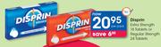 Disprin Extra Strength 16 Tablets Or Regular Strength 24 Tablets-Per Pack