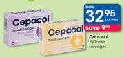 Cepacol 24 Throat Lozenges-Per Pack