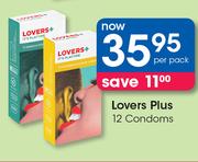 Lovers Plus 12 Condoms-Per Pack