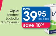 Cipla Medpro Lactovita 30 Capsules-Per Pack