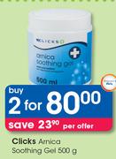 Clicks Arnica Soothing Gel-2 x 500g