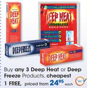 Deep Heat Or Deep Freeze Products-Each