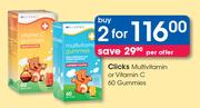 Clicks Multivitamin Or Vitamin C 60 Gummies-For 2