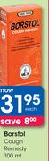 Borstol Cough Rememdy 100ml