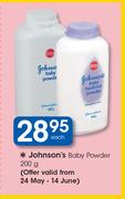 Johnsons Baby Powder-200g Each