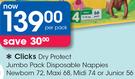 Clicks Dry Protect Jumbo Pack Disposable(Nappies Newborn 72, Maxi 68, Midi 74 Or Junior 56)-Per Pack