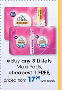 Lil-Lets Maxi Pads-Per Pack