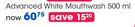 Listerine Advanced White Mouthwash-500ml Each