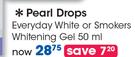 Pearl Drops Everyday White Or Smokers Whitening Gel-50ml Each