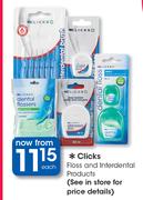 Clicks Floss & Interdental Products-Each