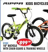 Rippa 16" Bicycle With Chain Guard & Training Wheels BY1602