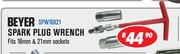 Beyer Spark Plug Wrench SPW16X21