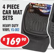 4 Piece Car Mat Sets Heavy Duty Vinyl YS-002