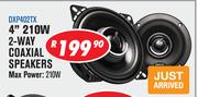 DXN Pro 4" 210W 2 Way Coaxial Speakers DXP402TX