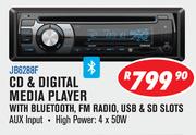 Jebson CD & Digital Media Player With Bluetooth, FM Radio, USB & SD Slots JB6288F