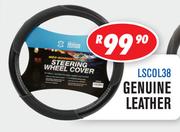 38cm Steering Wheel Covers Genuine Leather LSC0L38
