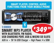 Jebson Smart MP3 Player With Bluetooth,FM Radio,USB Charging Port,USB & Micro SD Slots V-6980DB