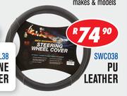 38cm Steering Wheel Covers PU Leather SWC038