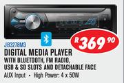 Jebson Digital Media Player With Bluetooth,FM Radio,USB & SD Slots & Detachable Face JB3278M3