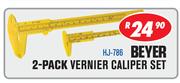 Beyer 2 Pack Vernier Caliper Set HJ-786