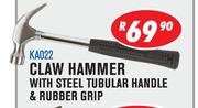 Beyer Claw Hammer With Steel Tubular Handle & Rubber Grip KA022