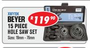 Beyer 15 Piece Hole Saw Set XWY15K
