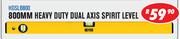Beyer 800MM Heavy Duty Dual Axis Spirit Level HDSLB800