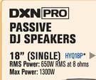DXN Pro Passive DJ 18" (Single) Speaker HYQ18P