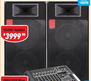 Dixon 15" DJ/PA Speakers (Pair) SDJ3001