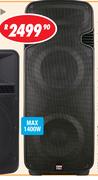 DXN Pro Passive DJ 15" (Dual) Speaker With Integrated Handle & Wheel HYL215