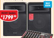 Dixon 12" DJ/PA Speakers (Pair) SDJ1201