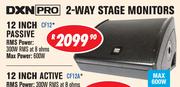 DXN Pro 2 Way Stage Monitor 12" Passive CF12
