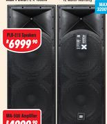 DXN Pro Dual 15" DJ Speakers(Pair) PLB-215