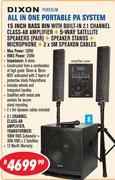 Dixon All In One Portable PA System PURESLIM