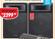 Dixon 15" DJ/PA Speakers (Pair) SDJ1501