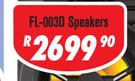 Dixon Dual 12" Stereo Speakers Pair With Multi Colour LED Lightshow FL-003D