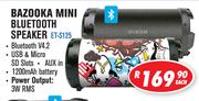 Bazooka Mini Bluetooth Speaker ET-S125-Each