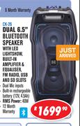 Dual 6.5" Bluetooth Speaker CK26