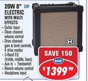 Dixon Guitar Amplifiers 20W 8" Electric With Multi Effects 20R