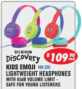 Dixon Discovery Kids Emoji Lightweight Headphones KM-350-Each