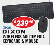 Dixon Wireless Multimedia Keyboard & Mouse DNX201