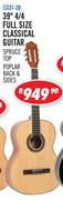 Sanchez 39" 4/4 Full Size Classical Guitar CG31-39