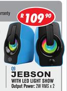 Jebson USB 2.0 PC Speakers With LED Light Show Q9