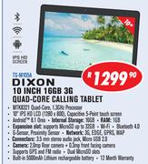 Dixon 10 Inch 16GB 3G Quad Core Calling Tablet TS-M105A