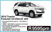 2015 Toyota Fortuner 3.0 D4d AT 4X4 