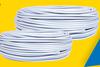 1.5mm Flat Twin And Earth Cable (White)  FTE15W100/25W 100 P14-152FTE-WH/252FTE-WH-100m Roll Each