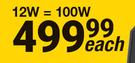 Flash Solar Floodlight 12W=100W IP65 SO12WFL-Each